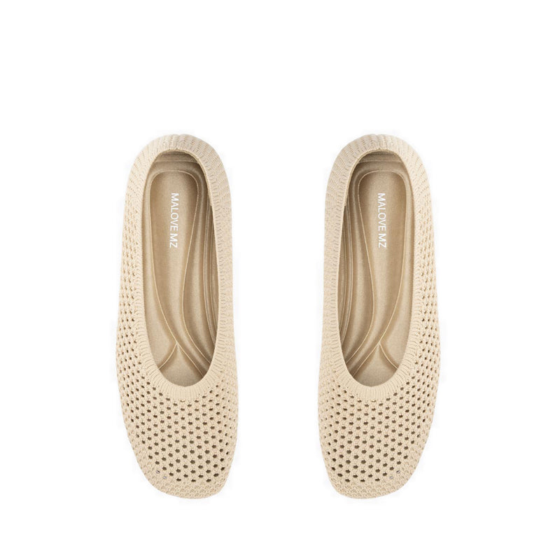 Honey EX Pointed Flats Women's Flats - Beige