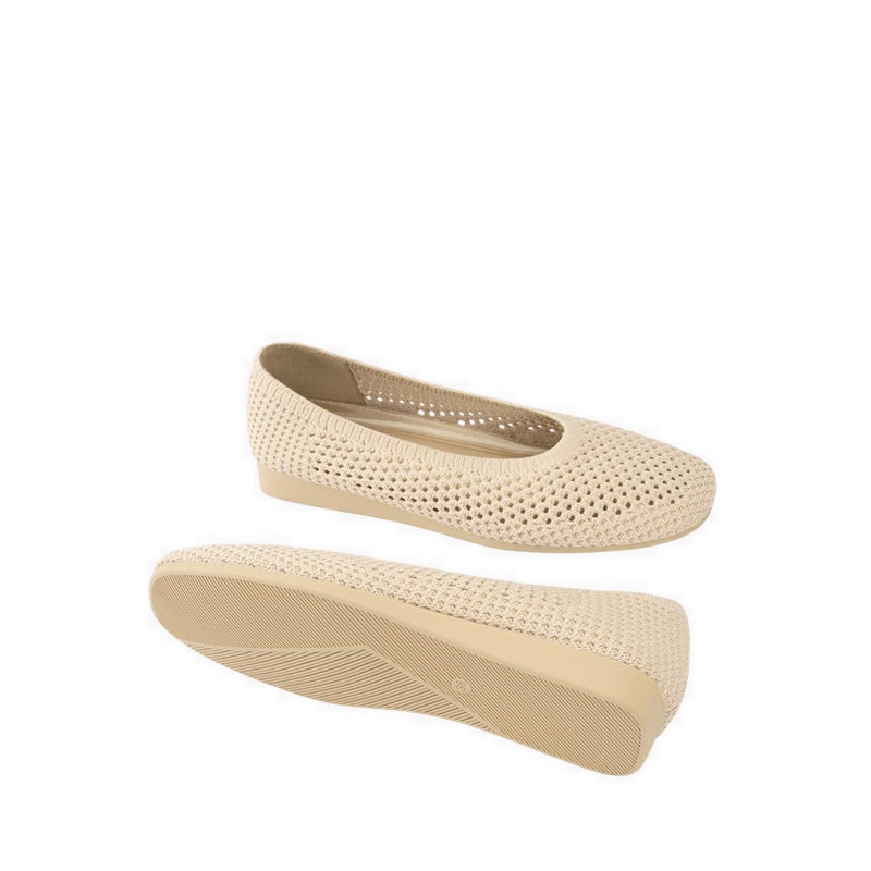 Honey EX Pointed Flats Women's Flats - Beige