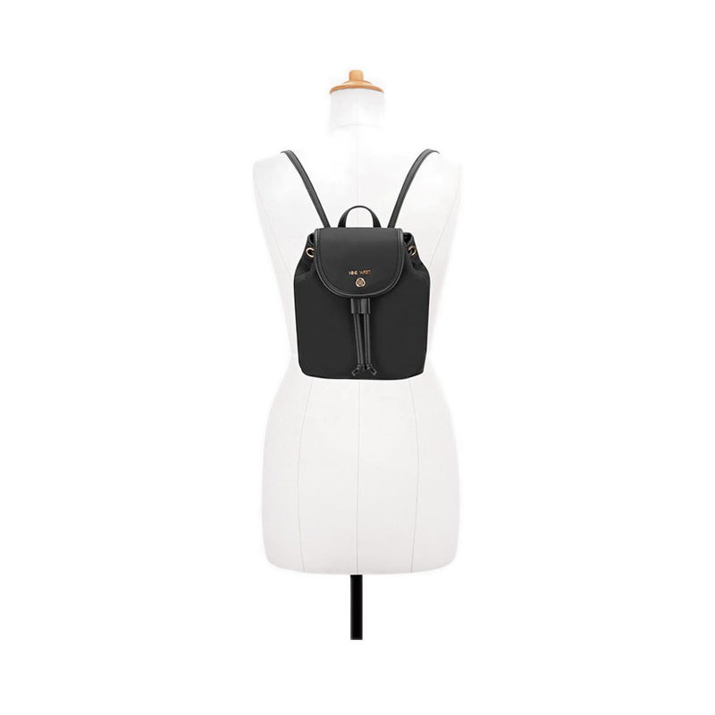 Yoon Small Flap Backpack - Black