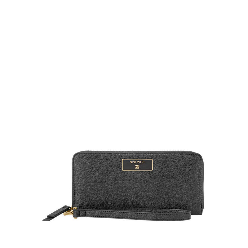Mary Slg Zip Arnd Wrstlt Wlt Women's Wallet - Black