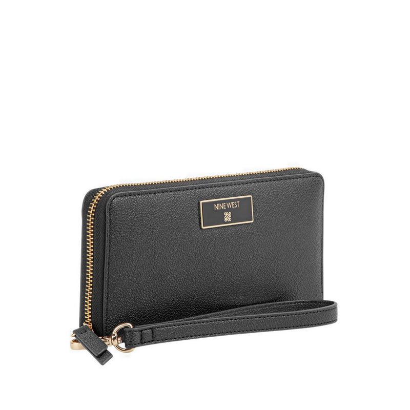 Mary Slg Zip Arnd Wrstlt Wlt Women's Wallet - Black
