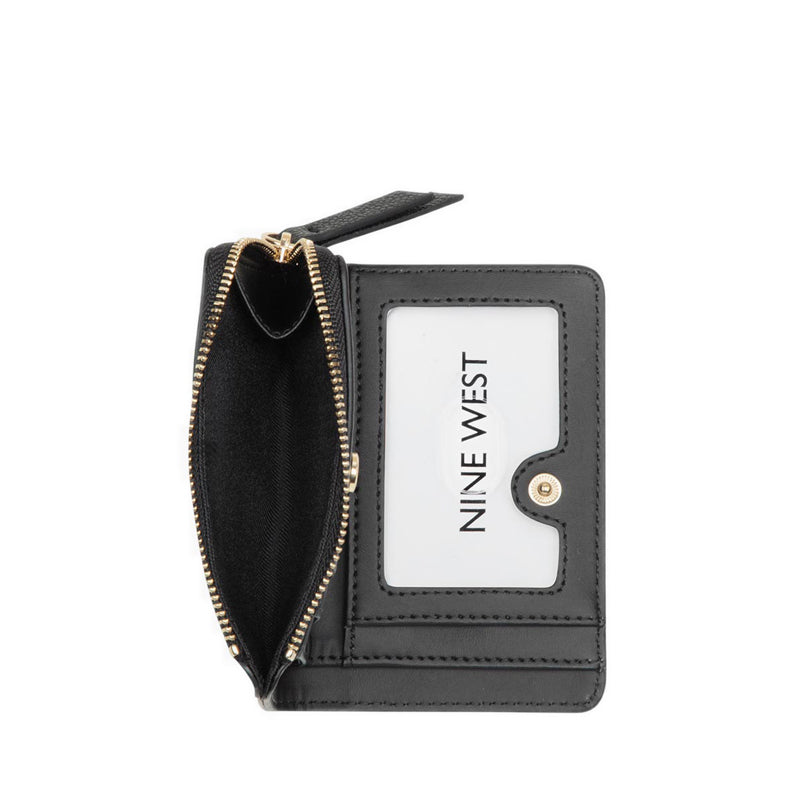 Mary Slg Zip Around Card Case Women's Wallet - Black