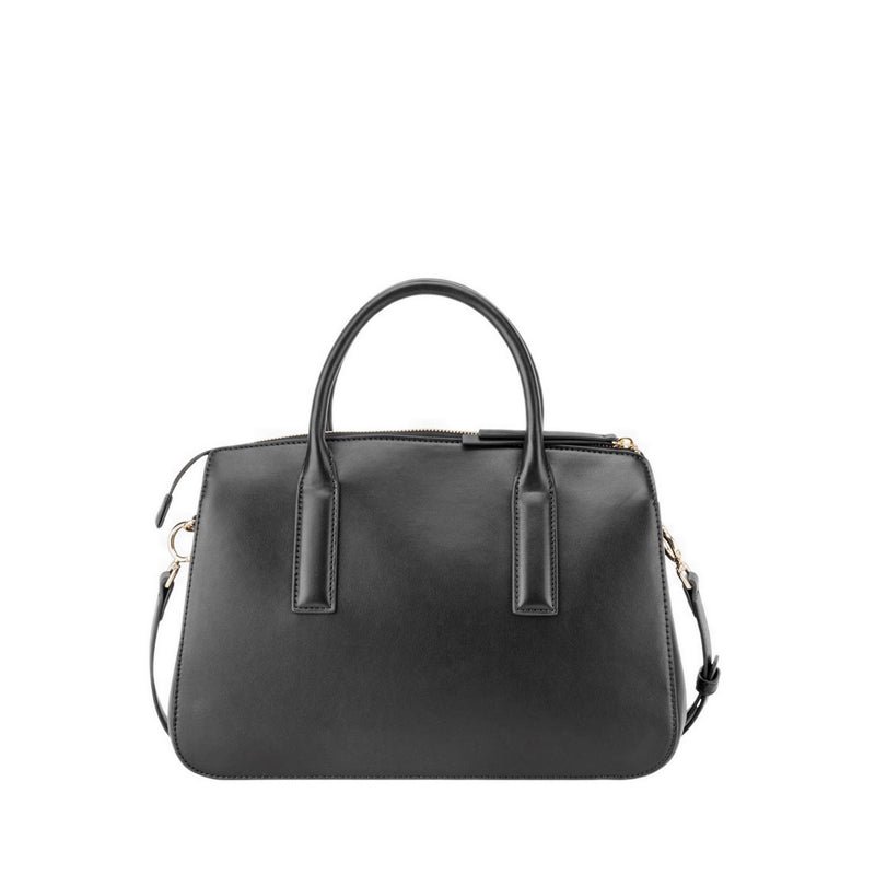 Tenely 2 Comp Satchel Womens Crossbody Bags - Black