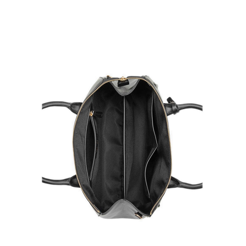 Tenely 2 Comp Satchel Womens Crossbody Bags - Black