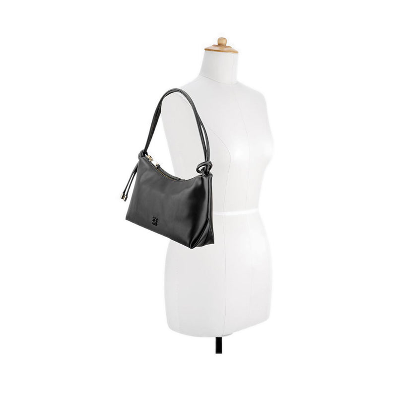 Oralie Top Zip Shoulder Bag Women's Shoulder Bags - Black