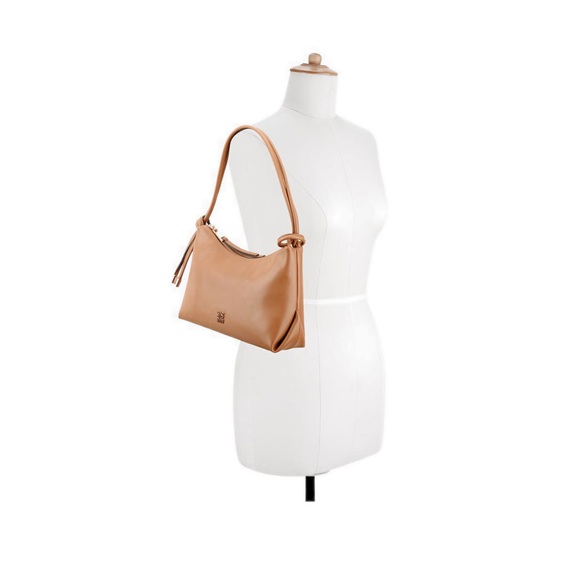 Oralie Top Zip Shoulder Bag Women's Shoulder Bags - Brown