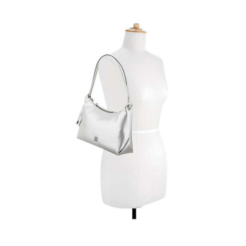 Oralie Top Zip Shoulder Bag Women's Shoulder Bags - Silver