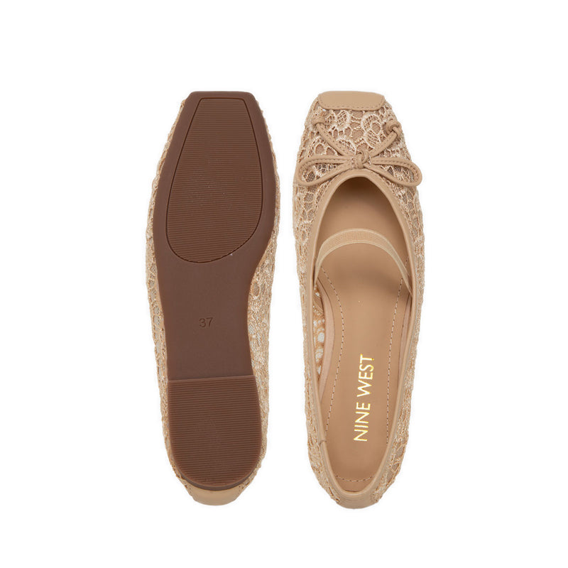 ZHA19-7 Women's Ballerina Flats - Cream