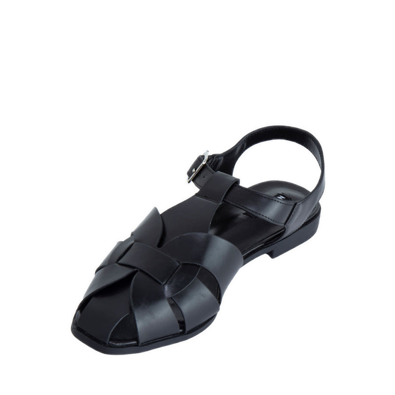 ALEA Women's Flat Sandals - Black