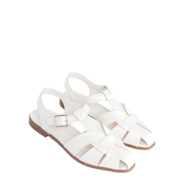 ALEA Women's Flat Sandals - White
