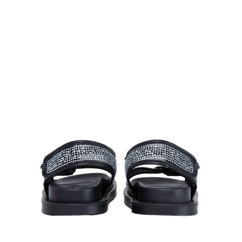 AMBER Women's Flat Sandals - Black