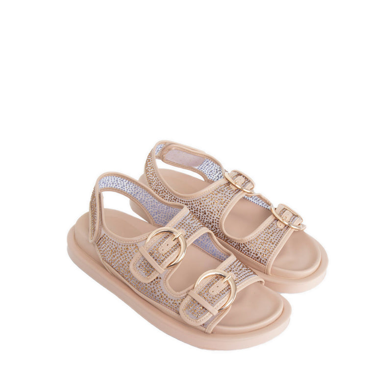 AMBER Women's Flat Sandals - Beige