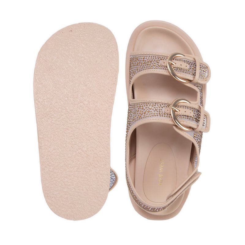 AMBER Women's Flat Sandals - Beige