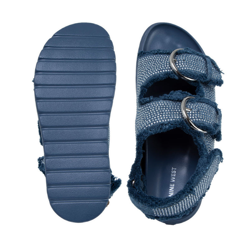 APRIL Women's Flat Sandals - Blue