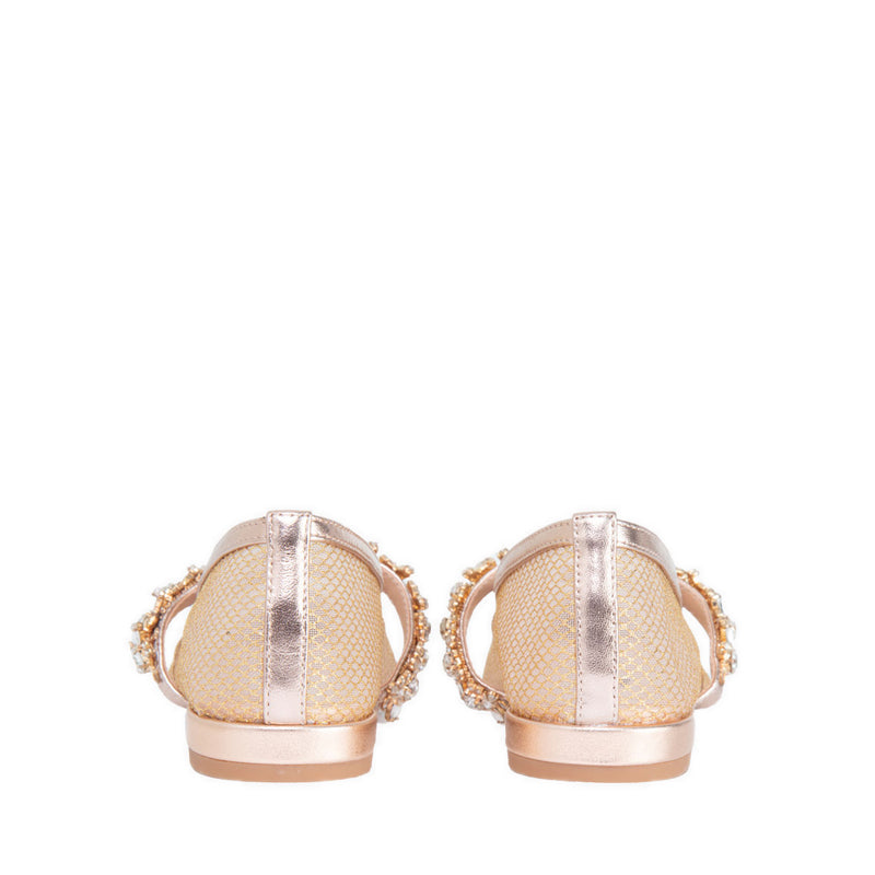 ANYA Women's Flats - Rose Gold