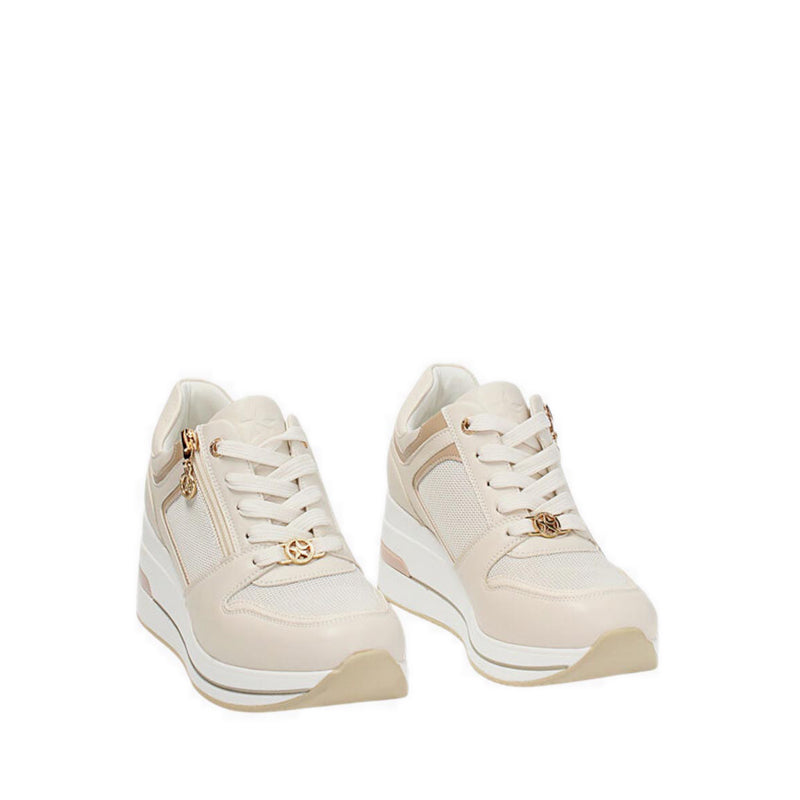 CHARITA Women's Platform Sneakers - Beige
