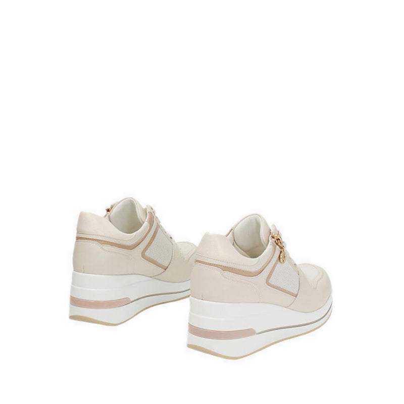 CHARITA Women's Platform Sneakers - Beige