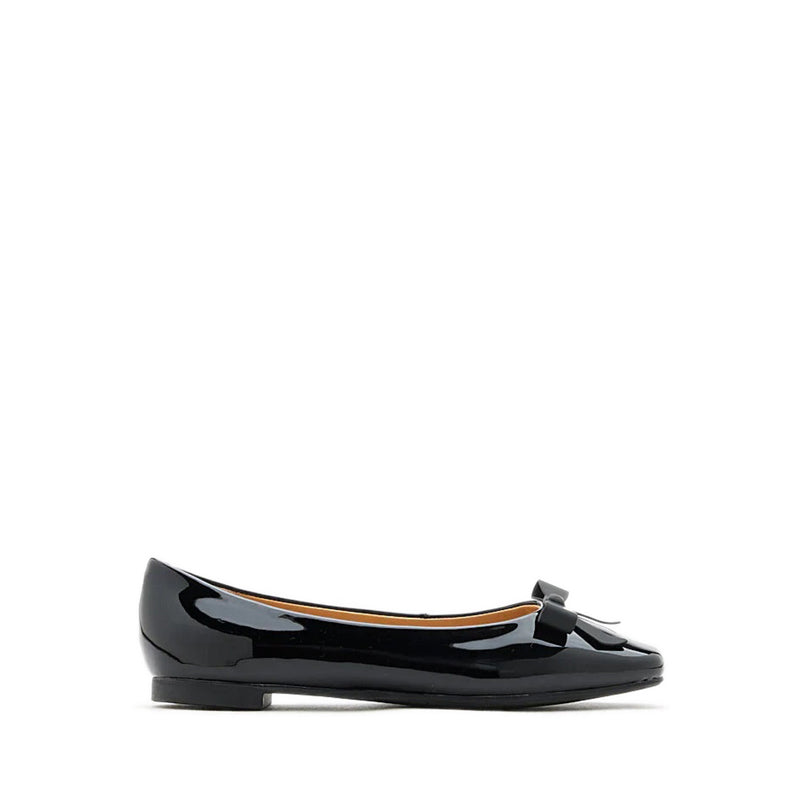 Ariel Ribbon Detailed Flats - Black
