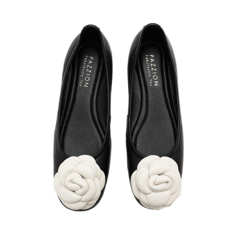 Floret Ballet Flats - Black