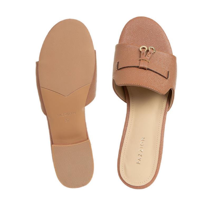 Women's 1635-1 Flat Sandals - Brown