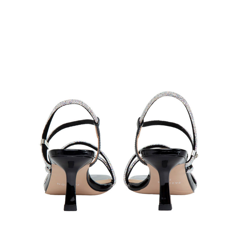 Anklestrap Sandal Heels - Black