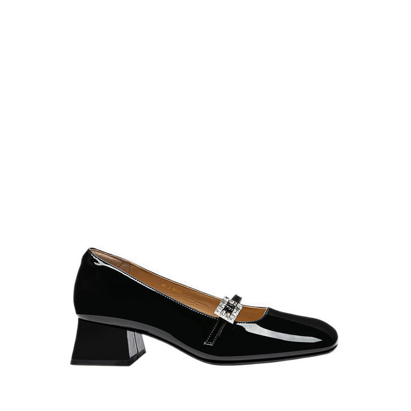 2148 Mary Jane Heels - Black