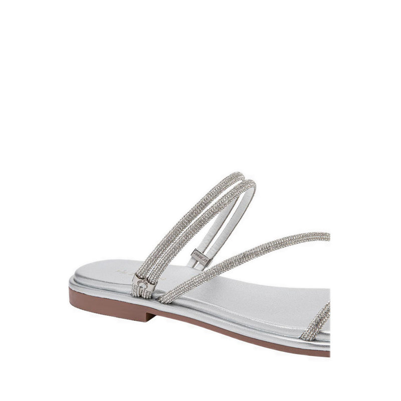 Pazzion Women's 2518-1 Flat Sandals - Silver