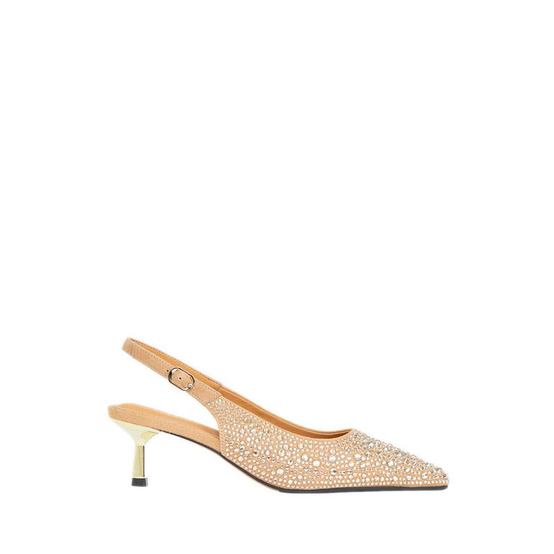 313 Slingback Heels - Beige