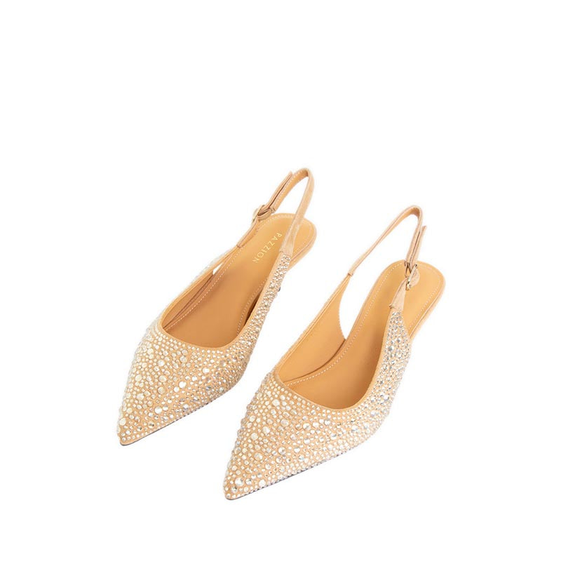 313 Slingback Heels - Beige