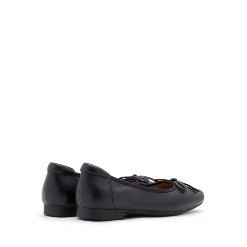 Moxie Square-Toe Ballet Flats - Black