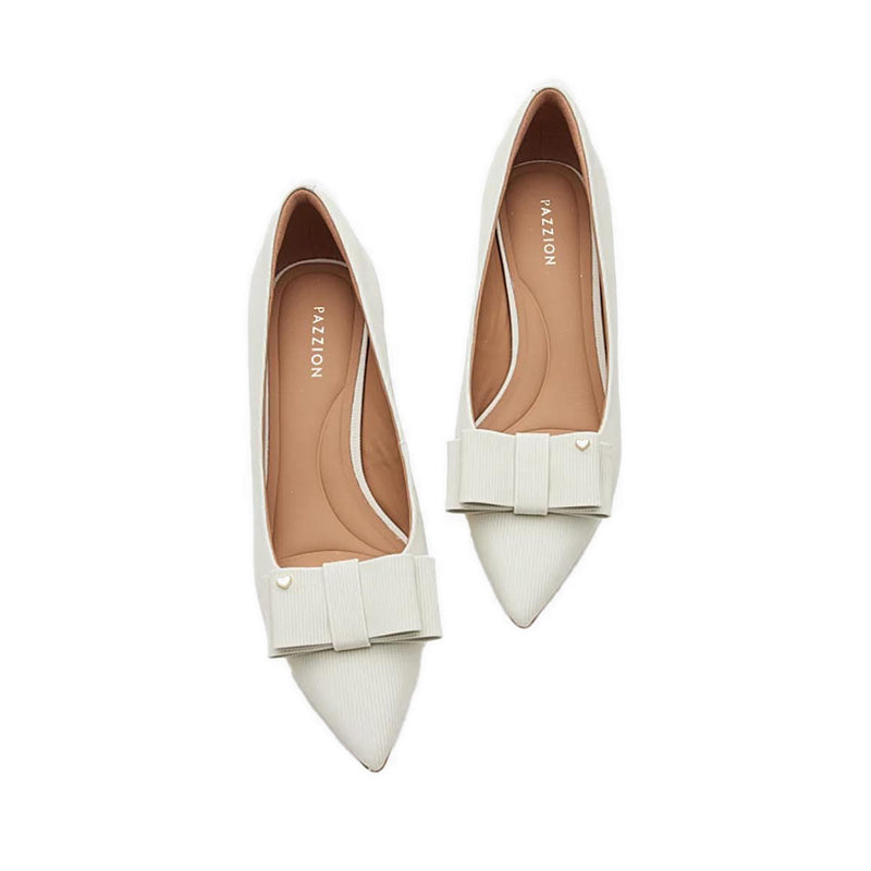 Jream Twin Bow Heels - Beige