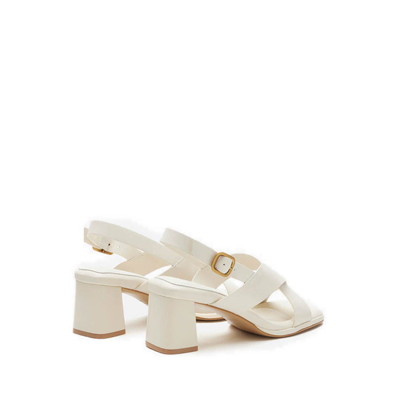 Calla Pillow Strappy Heels - Beige