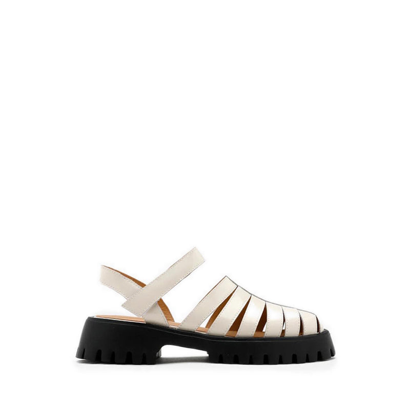 Elowen Cage Strap Sandals - Beige