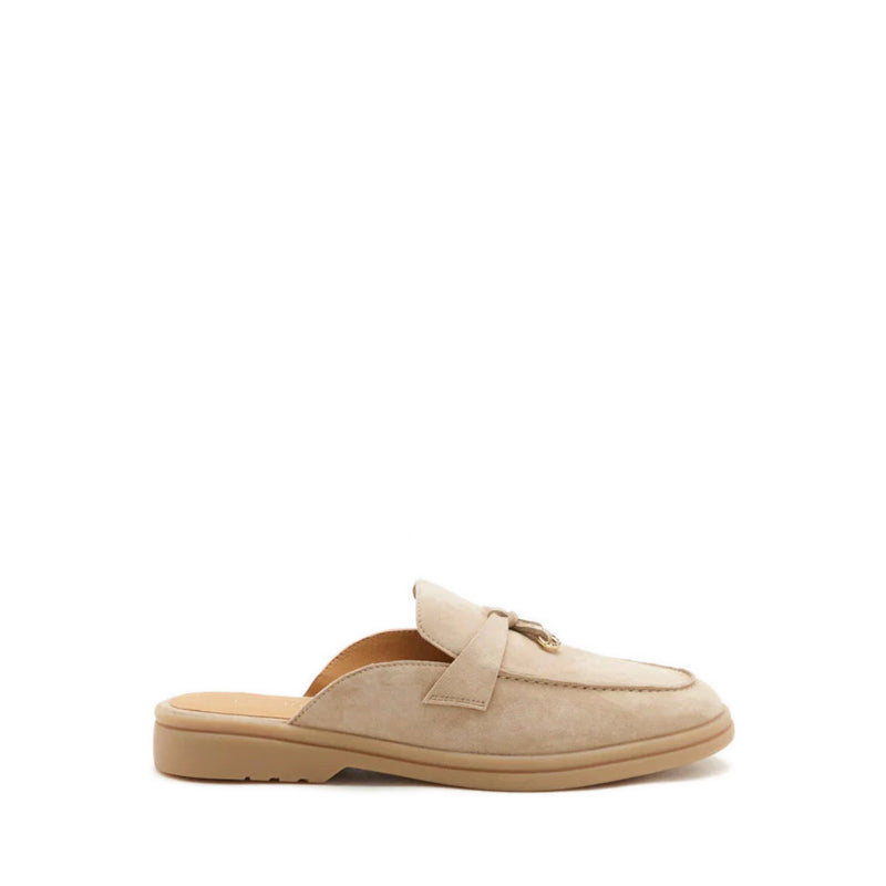 Mavis Suede Mules - Beige
