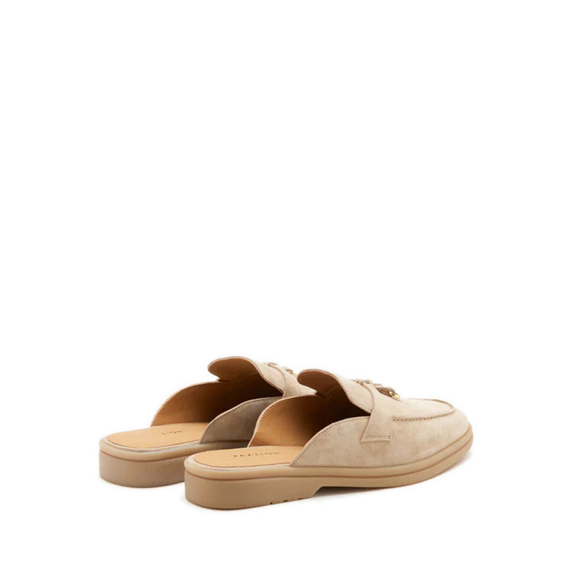 Mavis Suede Mules - Beige