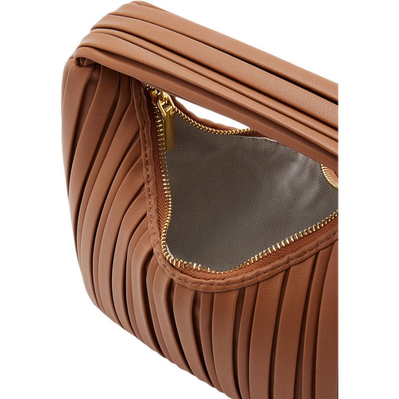 Celia Pleated Bag - Brown