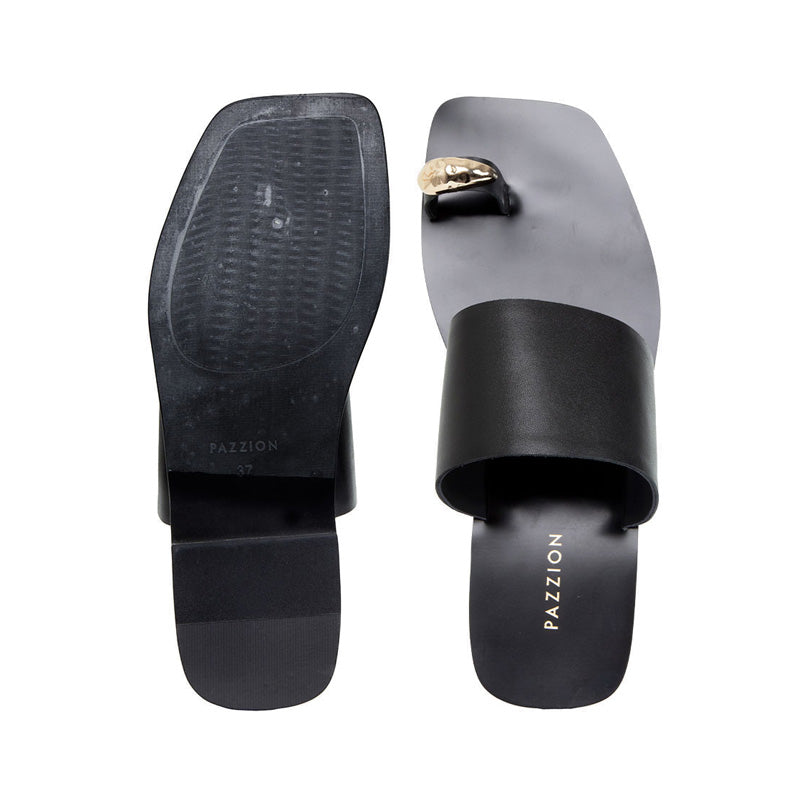 Jhane Toe-Ring Slides - Black