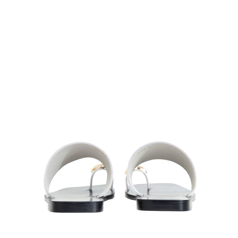 Jhane Toe-Ring Slides - White