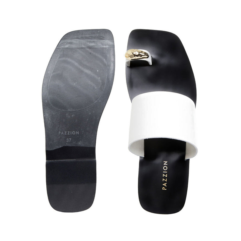 Jhane Toe-Ring Slides - White