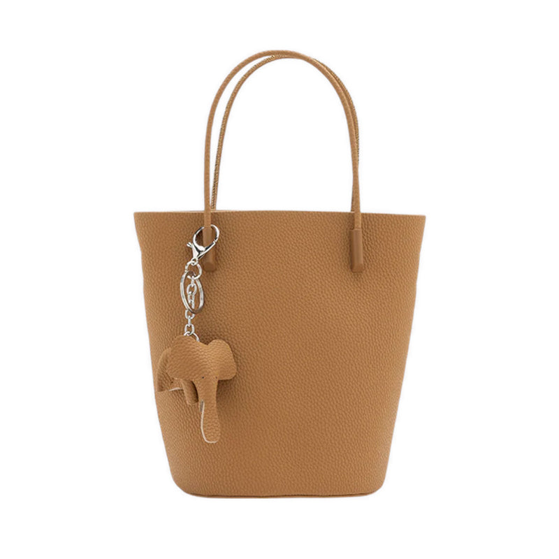 Stormy Garden Bucket Bag - Brown