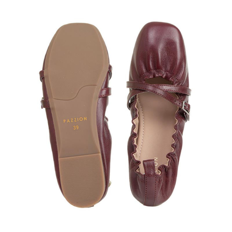 Women's 688-1C Flats - Maroon
