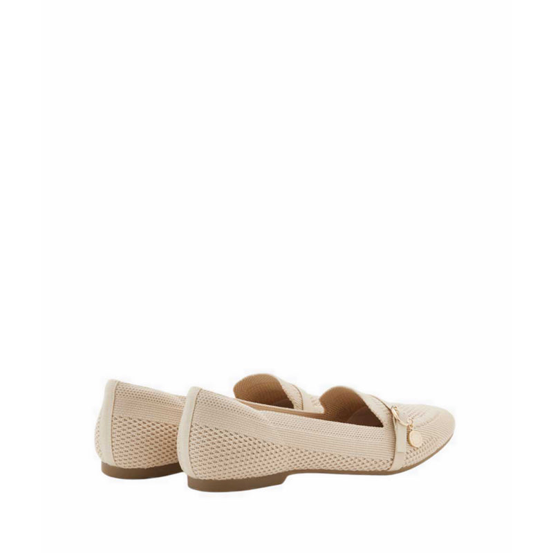Flats With Metal Hardware - Beige