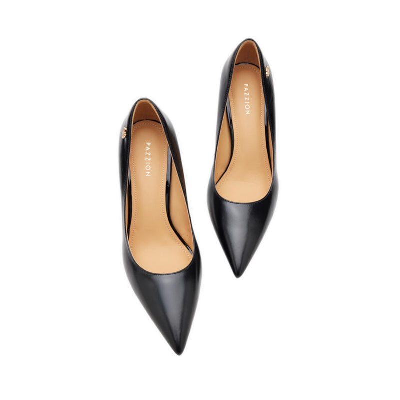 Pazzion Stefano Patent Stiletto Heels - Black