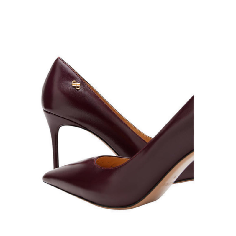Pazzion Stefano Patent Stiletto Heels - Maroon