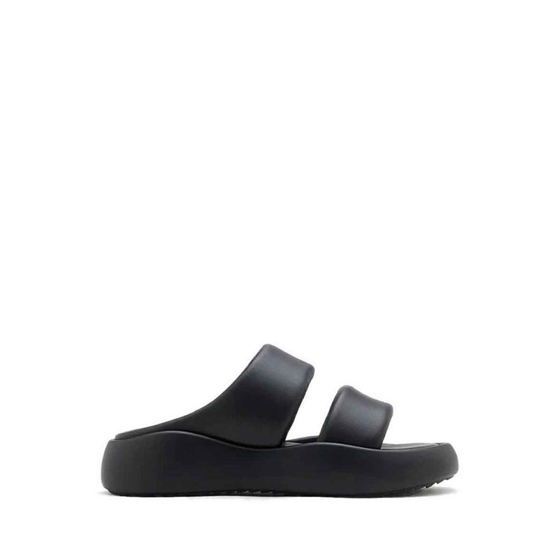 Caressa Double-Strap Slides - Black