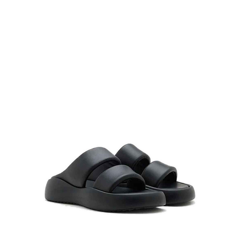 Caressa Double-Strap Slides - Black