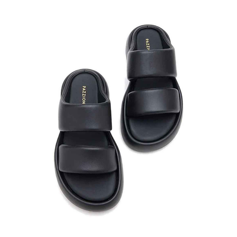 Caressa Double-Strap Slides - Black