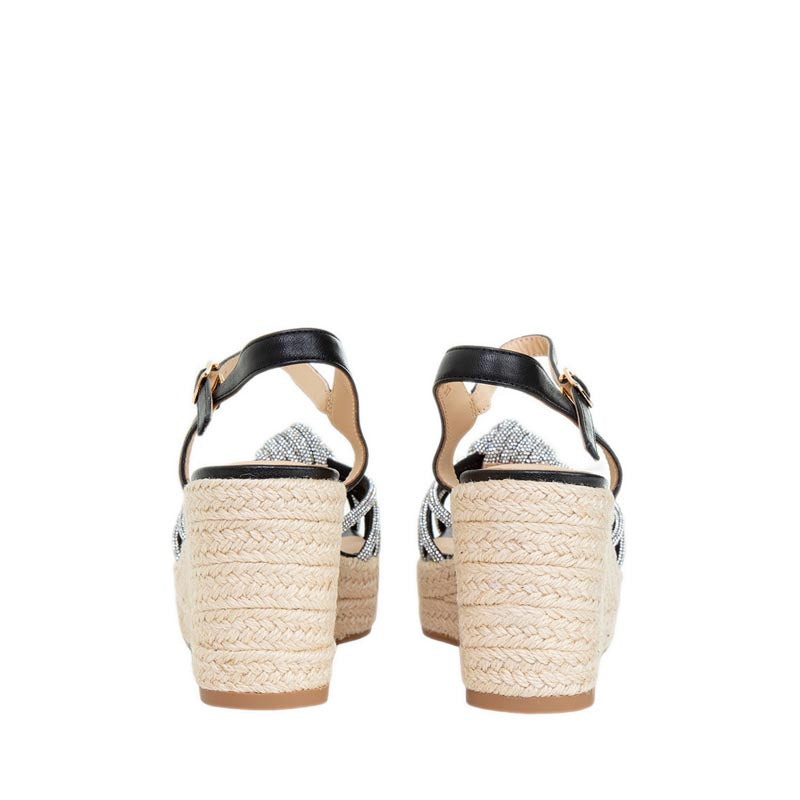 8816 Wedges Sandals - Black