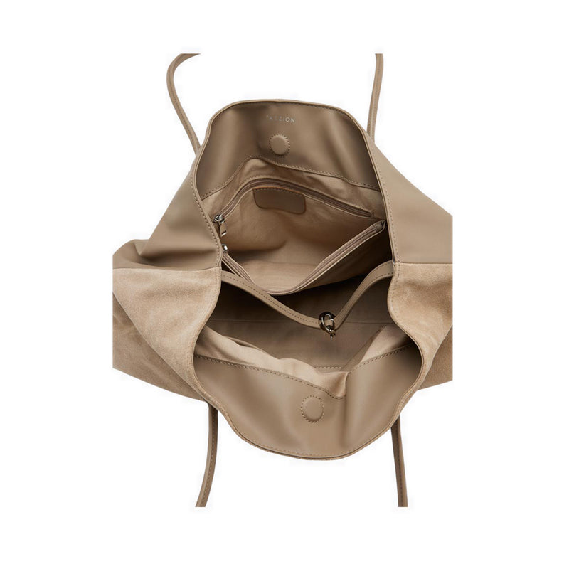 Pazzion Santina Convertible Tote - Beige