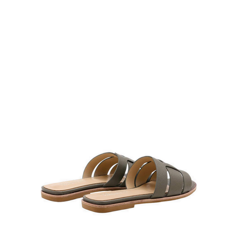 Elmira O.Ori Cage Slides - Khaki